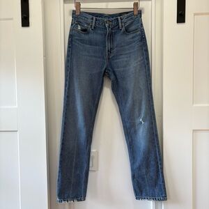 Vince High Rise Straight Leg Blue Jeans Size 25